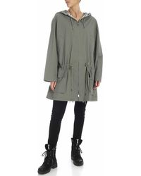 DKNY - Oversize Overcoat In Sage - Lyst