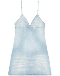 DIESEL - De-ver-s Denim Mini Dress - Lyst
