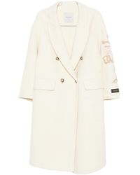 ERMANNO FIRENZE - Wool Double-Breasted Coat - Lyst
