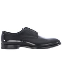 Doucal's - Brushed Leather Derby Shoes - Lyst