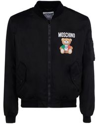 Moschino - Italian Teddy Bomber Jacket - Lyst