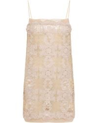 Ermanno Scervino - Polyester Mini Dress - Lyst