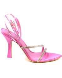 3Juin - Satin Sandals - Lyst