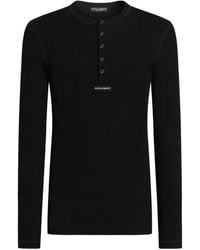 Dolce & Gabbana - Serafino Jersey T-Shirt With Logo - Lyst