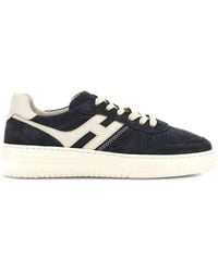 Hogan - Midnight Suede Sneakers - Lyst
