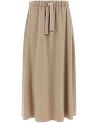 Herno - Skirt With Drawstring - Lyst