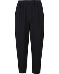 Apuntob - Cotton And Wool Blend Trousers - Lyst
