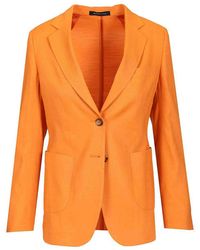 Sartoria Latorre - Single-Breasted Linen Blend Blazer - Lyst