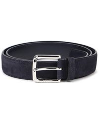 Church's - Square Buckle Suede Belt - Lyst