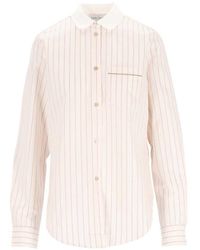 forte_forte - Shirt With French Collar - Lyst