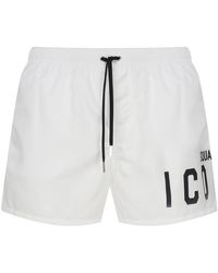 DSquared² - Icon Swimsuit In Nylon - Lyst