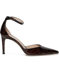 Stuart Weitzman - Stuart Power Strapi Leather Pumps - Lyst