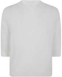 Nuur - Boxi Short Sleeves Round Neck Sweater - Lyst
