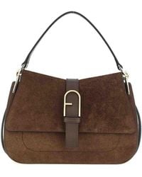 Furla - Flow M' Buckle Handbag - Lyst