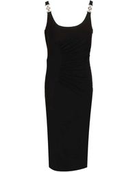 Versace - Medusa Ruched Dress - Lyst