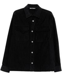Palm Angels - 'Classic Logo' Cord Overshirt - Lyst