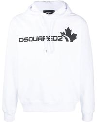 DSquared² - Cotton Sweatshirt With Hood And Logo - Lyst