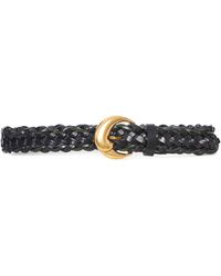 Etro - Woven Leather Belt With Buckle - Lyst