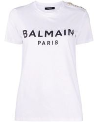 Balmain - Tshirt Con Logo - Lyst