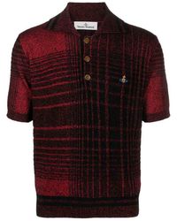 Vivienne Westwood - Logo Checked Polo Shirt - Lyst