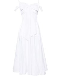 Patou - Detail Cocktail Midi Dress - Lyst
