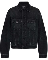 Balmain - Denim Jacket With Buttons - Lyst