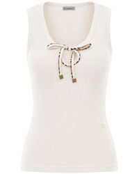 Burberry - Cotton Tank Top - Lyst