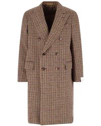 Caruso - Double-Breasted Wool Coat - Lyst