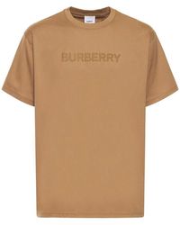 Burberry - Cotton T-shirt With Logo Print - Lyst