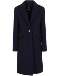 Pinko - Long Wool Coat - Lyst
