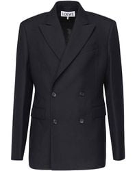 Loewe - Double-Breasted Jacket - Lyst
