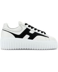 Hogan - Smooth Leather H Stripes Platforms - Lyst