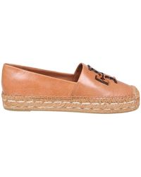Tory Burch - Ines Platform Espadrille In Tan Leather - Lyst