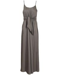 Emporio Armani - Bow Long Dress - Lyst