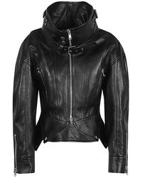 Alexander McQueen - Leather Biker Jacket - Lyst