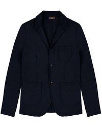 Zanone - Blazer With Patch Pockets - Lyst