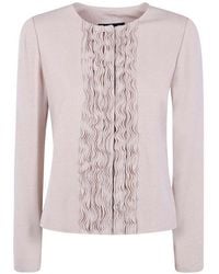 Emporio Armani - Ruffled Jacket - Lyst