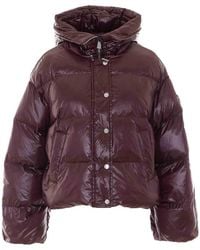 Mulberry - Bordeaux Impasto Down Jacket - Lyst