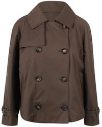 Max Mara - Waterproof Short Trench Coat - Lyst