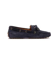 Tod's - Gommino Suede Boat Loafers - Lyst