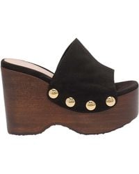 Gianvito Rossi - Open Toe Wedge Sandals - Lyst