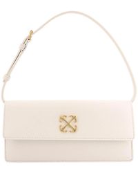 Off-White c/o Virgil Abloh - Leather Shoulder Bag With Metal Arrow Logo - Lyst