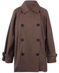 Max Mara - Waterproof Cropped Trench Coat - Lyst