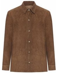 Salvatore Santoro - Suede Overshirt - Lyst