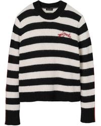 Marc Jacobs - Pull Rayé À Logo Brodé - Lyst
