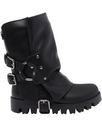Dolce & Gabbana - Buckle Booties - Lyst