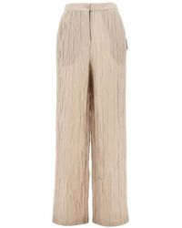 Emporio Armani - Crepe Trousers - Lyst