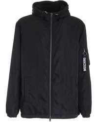 Moschino - Logo Charm Padded Jacket - Lyst