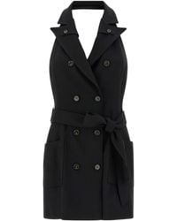 Elisabetta Franchi - Viscose Short Dress - Lyst