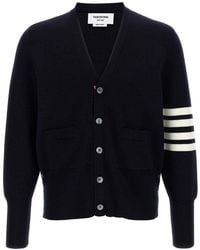 Thom Browne - 4-Bar' Wool Cardigan - Lyst